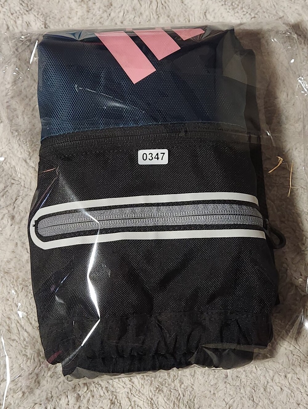 Adidas Rumble Drawstring Backpack  Teal Pink Sackpack Bag Pockets - Picture 10 of 10